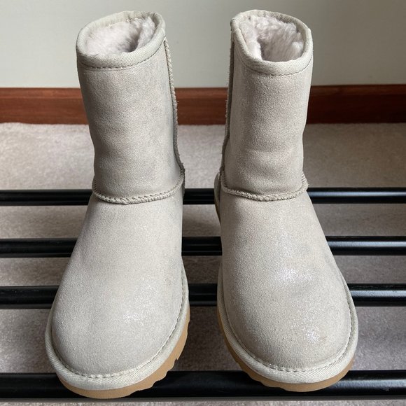 UGG Kids Classic Ii Shimmer Metallic Boots - NEW